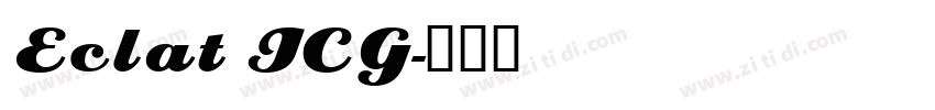 Eclat ICG字体转换